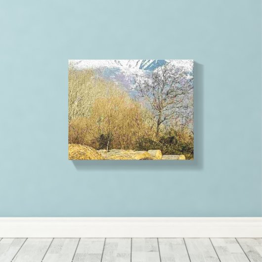 Stretched Canvas Print (Insitu (Houten vloer))