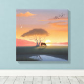 Stretched Canvas Print (Insitu (Houten vloer))