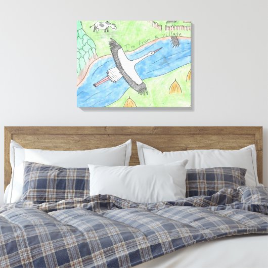 Stretched Canvas Print (Insitu (Slaapkamer))
