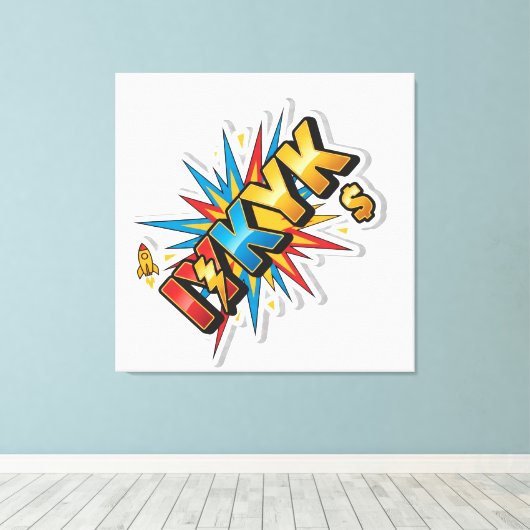 Stretched Canvas Print (Insitu (Houten vloer))