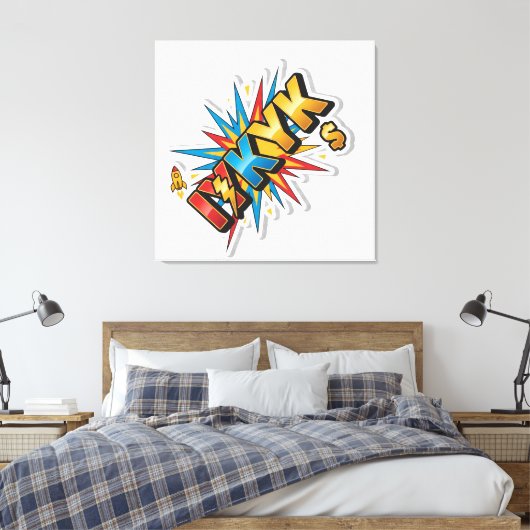 Stretched Canvas Print (Insitu (Slaapkamer))