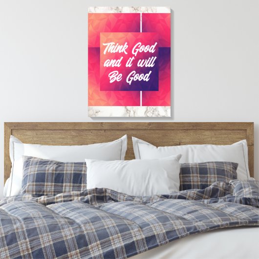 Stretched Canvas Print (Insitu (Slaapkamer))