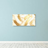 Stretched Canvas Print Abstract Brushstrokes (Insitu (Houten vloer))
