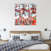 Stretched Canvas Print – Corrosion Pulse (Insitu (Slaapkamer))