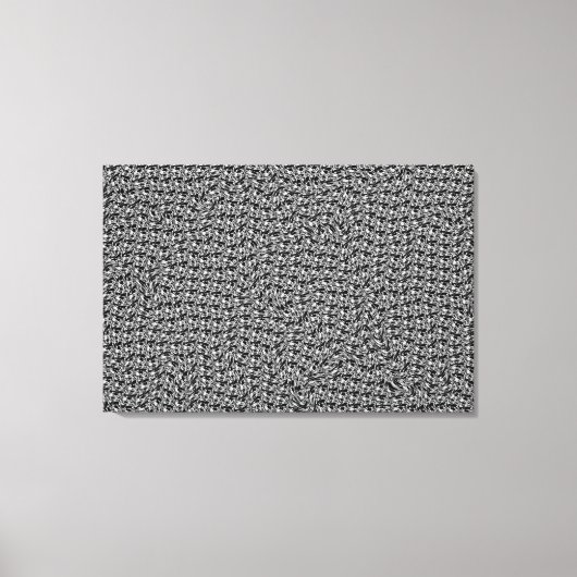 Stretched Canvas Print - Drukke geest door DM (Voorkant)