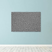 Stretched Canvas Print - Drukke geest door DM (Insitu (Houten vloer))