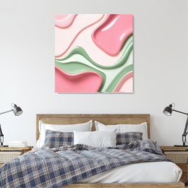 Stretched canvas print in stylish graphic