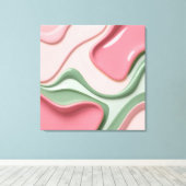 Stretched canvas print in stylish graphic (Insitu (Houten vloer))