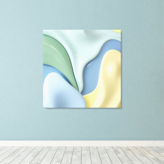 Stretched canvas print in stylish graphic (Insitu (Houten vloer))
