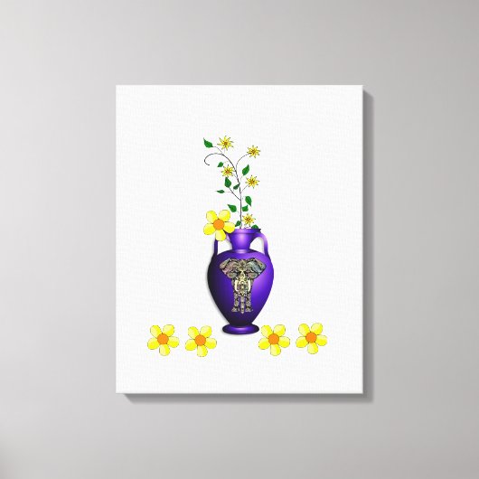 Stretched Canvas Print Moederdag Floral (Voorkant)