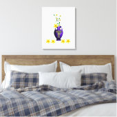 Stretched Canvas Print Moederdag Floral (Insitu (Slaapkamer))