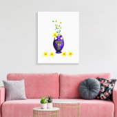 Stretched Canvas Print Moederdag Floral (Insitu (Woonkamer))