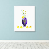 Stretched Canvas Print Moederdag Floral (Insitu (Houten vloer))