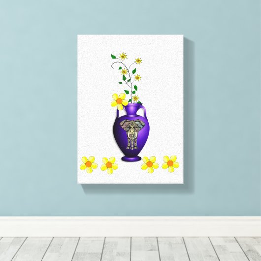 Stretched Canvas Print Moederdag Floral (Insitu (Houten vloer))