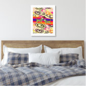 Stretched Canvas Print Moederdag Floral (Insitu (Slaapkamer))