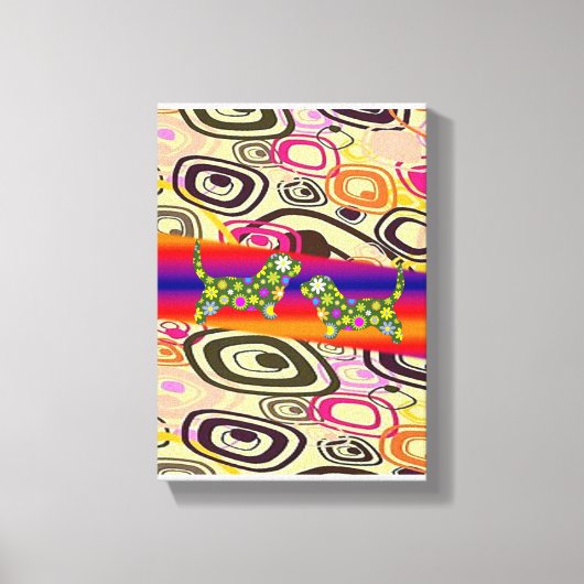 Stretched Canvas Print Moederdag Floral (Voorkant)