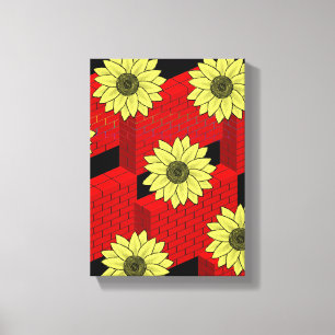 Stretched Canvas Print Moederdag Floral
