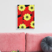 Stretched Canvas Print Moederdag Floral (Insitu (Woonkamer))