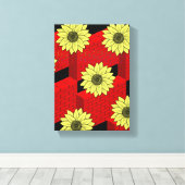 Stretched Canvas Print Moederdag Floral (Insitu (Houten vloer))