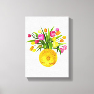 Stretched Canvas Print Moederdag Floral
