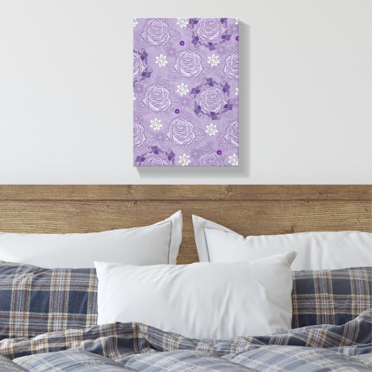 Stretched Canvas Print Moederdag Floral (Insitu (Slaapkamer))
