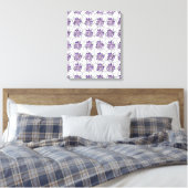 Stretched Canvas Print Moederdag Floral (Insitu (Slaapkamer))