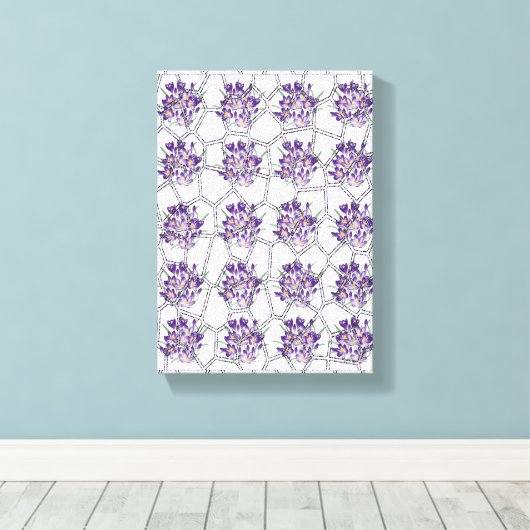 Stretched Canvas Print Moederdag Floral (Insitu (Houten vloer))