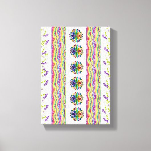 Stretched Canvas Print Moederdag Floral (Voorkant)