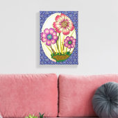 Stretched Canvas Print Moederdag Floral (Insitu (Woonkamer))