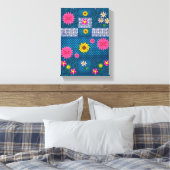 Stretched Canvas Print Moederdag Floral (Insitu (Slaapkamer))