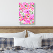 Stretched Canvas Print Moederdag Floral (Insitu (Slaapkamer))