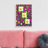 Stretched Canvas Print Moederdag Floral (Insitu (Woonkamer))