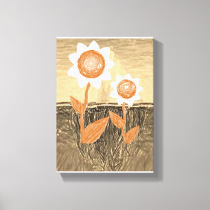 Stretched Canvas Print Moederdag Floral