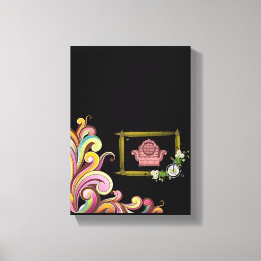Stretched Canvas Print Moederdag Floral (Voorkant)