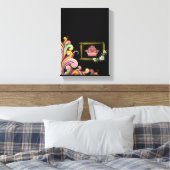 Stretched Canvas Print Moederdag Floral (Insitu (Slaapkamer))