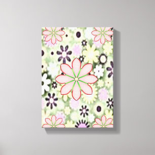 Stretched Canvas Print Moederdag Floral