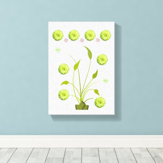 Stretched Canvas Print Moederdag Floral (Insitu (Houten vloer))