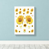 Stretched Canvas Print Moederdag Floral (Insitu (Houten vloer))