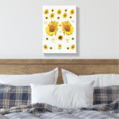 Stretched Canvas Print Moederdag Floral (Insitu (Slaapkamer))
