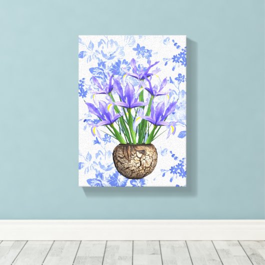 Stretched Canvas Print Moederdag Floral (Insitu (Houten vloer))