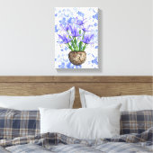 Stretched Canvas Print Moederdag Floral (Insitu (Slaapkamer))