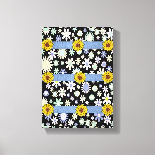 Stretched Canvas Print Moederdag Floral (Voorkant)