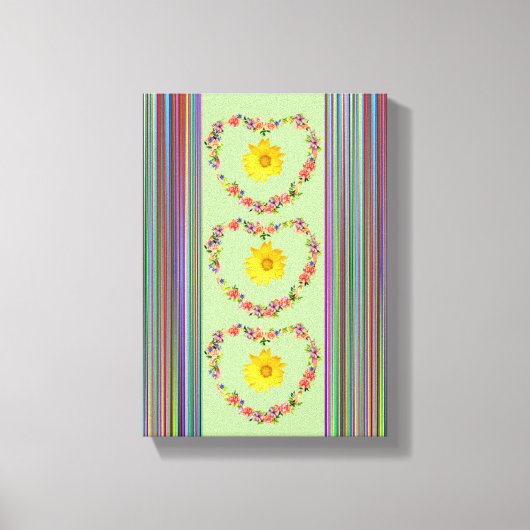Stretched Canvas Print Moederdag Floral (Voorkant)