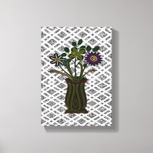 Stretched Canvas Print Moederdag Floral
