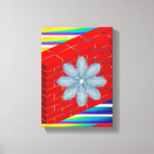 Stretched Canvas Print Moederdag Floral