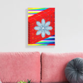 Stretched Canvas Print Moederdag Floral (Insitu (Woonkamer))