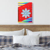 Stretched Canvas Print Moederdag Floral (Insitu (Slaapkamer))
