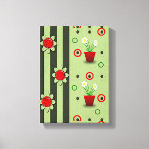 Stretched Canvas Print Moederdag Floral