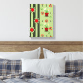Stretched Canvas Print Moederdag Floral (Insitu (Slaapkamer))