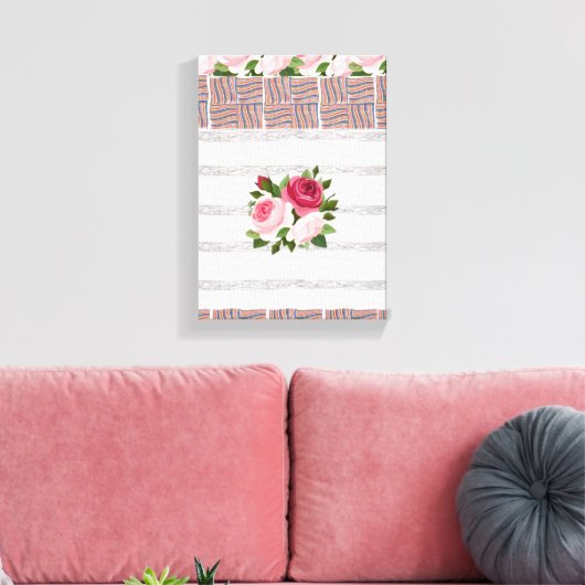 Stretched Canvas Print Moederdag Floral (Insitu (Woonkamer))